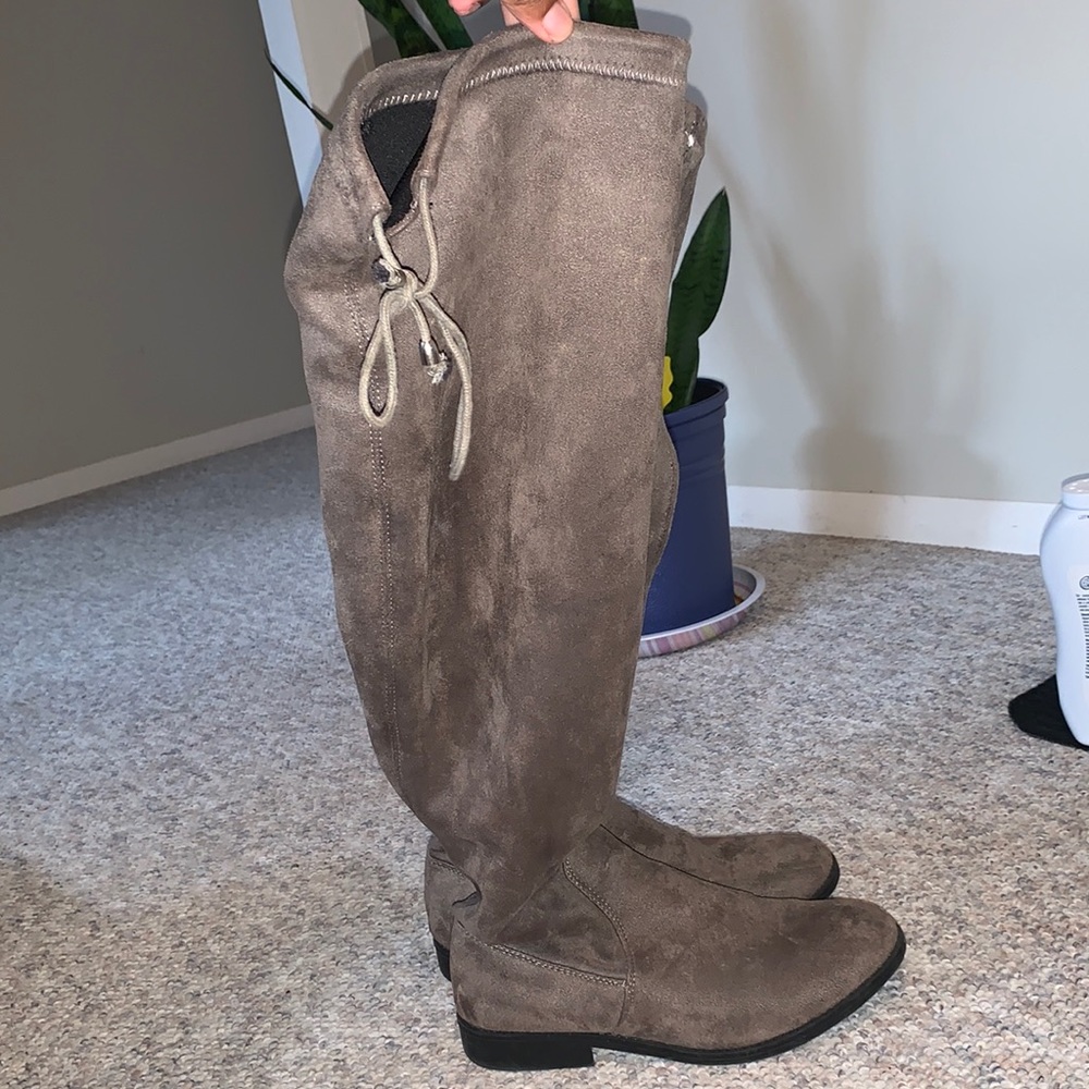 Knee High Faux Suede Boots - Primark